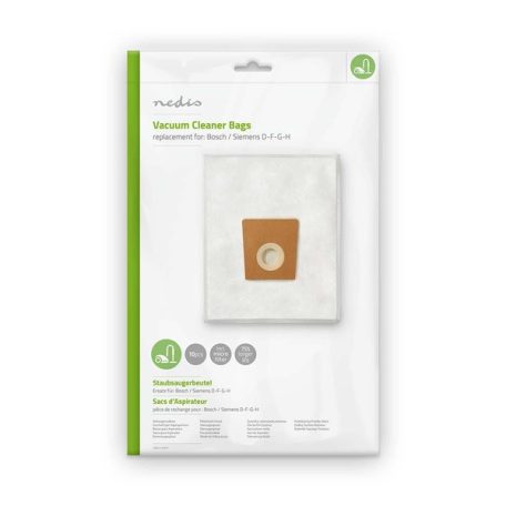 Nedis DUBG121SIB10 porszívó porzsák Bosch / Siemens D - F - G - H, 10db/csomag