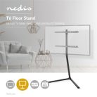 Nedis TVSM5250BK LCD TV/Monitor állvány (tartó konzol), 49"-70", szabadon álló, 40kg