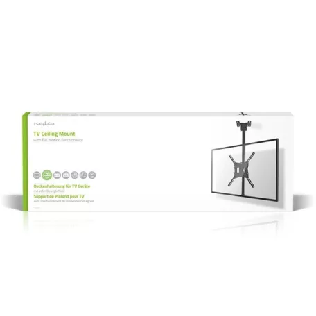 Nedis TVCM1330BK mennyezeti Tv / momitor állvány / tartókonzol - Acél, 20 Kg