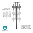 Nedis TVSM5840BK 37-80" LCD TV/Monitor motoros állvány (tartó konzol), állítható magasság 79 - 184 cm, Smart Wi-Fi, 60kg