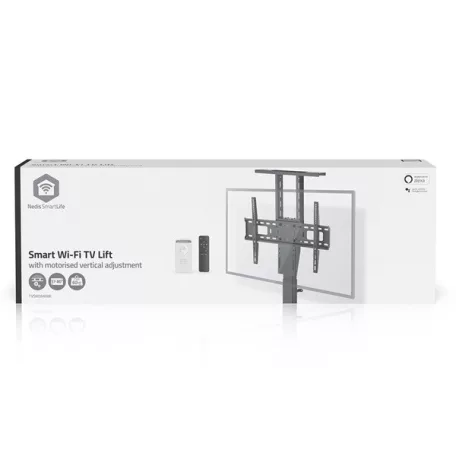 Nedis TVSM5840BK 37-80" LCD TV/Monitor motoros állvány (tartó konzol), állítható magasság 79 - 184 cm, Smart Wi-Fi, 60kg