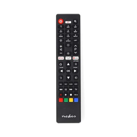 Nedis csere távirányító ,TCL,Thomson ,Fix ,1 eszköz ,Amazon Prime , Netflix , YouTube gombok ,Infravörös ,Fekete