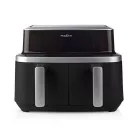 Nedis KAAF320BK dupla forrólevegős légkeverős sütő, 2x4.2l, 2600W