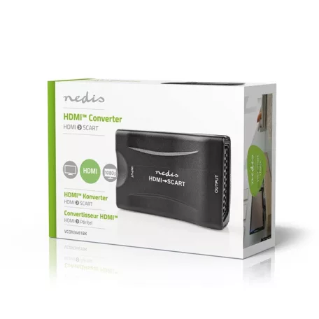 Nedis VCON3461BK (converter) videó konverter, HDMI bemenet, SCART kimenet 1080p