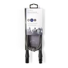   Nedis COTH15010GY15 félprofi XLR audio kábel, XLR dugó - aljzat, 1.5m, rugalmas