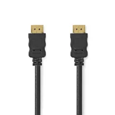   Nedis CVGL34060BK15 ultra HD HDMI kábel, HDMI dugó - dugó, 4K@60Hz, ARC, 18 Gbps, aranyozott csatlakozók, hossz 1.5m