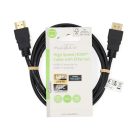 Nedis CVGL34060BK15 ultra HD HDMI kábel, HDMI dugó - dugó, 4K@60Hz, ARC, 18 Gbps, aranyozott csatlakozók, hossz 1.5m