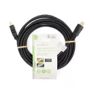 Nedis CVGL34060BK50 ultra HD HDMI kábel, HDMI dugó - dugó, 4K@60Hz, ARC, 18 Gbps, aranyozott csatlakozók, hossz 5m