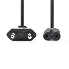   Nedis CEGL11040BK30 tápkábel IEC-320-C7, 2 x 0.75 mm, hossz 3m