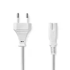 Nedis CEGL11040WT20 tápkábel IEC-320-C7, 2 x 0.75 mm, hossz 2m, fehér