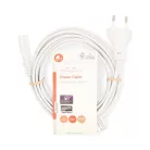 Nedis CEGL11040WT30 tápkábel IEC-320-C7, 2 x 0.75 mm, hossz 3m, fehér