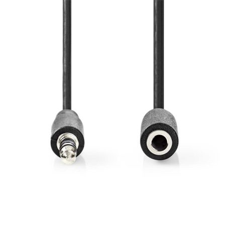 Nedis CAGL22050BK50 3,5mm jack hosszabító hábel, 3,5mm sztereo jack dugó - 3,5mm sztereo jack aljzat, hossz 5m