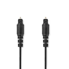   Nedis CAGL25000BK10 optikai audió kábel, TosLink dugó, hossz 1m