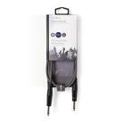 Nedis COTH23000GY15 félprofi audio kábel, 2 x 6,35mm mono jack dugó, hossz 1.5m, rugalmas
