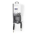 Nedis COTH23000GY30 félprofi audio kábel, 2 x 6,35mm mono jack dugó, hossz 3m, rugalmas