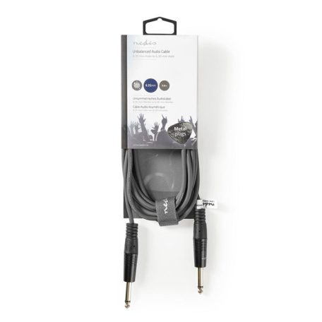Nedis COTH23000GY30 félprofi audio kábel, 2 x 6,35mm mono jack dugó, hossz 3m, rugalmas