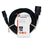 Nedis CEGL10500BK30 tápkábel IEC-320-C14 - IEC-320-C13, 3 x 1mm, hossz 3m
