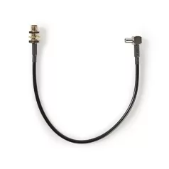   Nedis SMA kábel, SMA aljzat - TS9, 50 Ohm, 0.20m, CSGB02125BK02