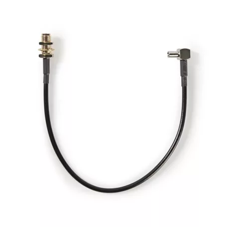 Nedis SMA kábel, SMA aljzat - TS9, 50 Ohm, 0.20m, CSGB02125BK02