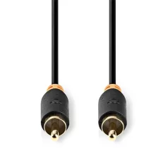   Nedis CABW24170AT20 digitális koax kábel, 2 x aranyozott RCA, hossz 2m