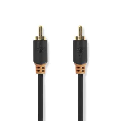   Nedis CABW24170AT20 digitális koax kábel, 2 x aranyozott RCA, hossz 2m