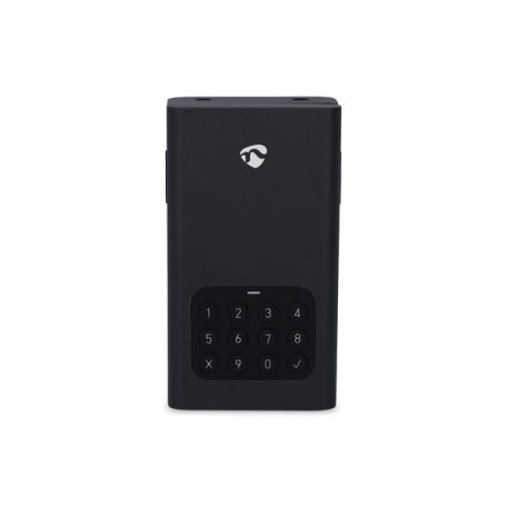 Nedis BTHKB10BK okos kulcs széf, Bluetooth®, IPX5, 2 x AA elem (nem tartozék), rozsdamentes acél kulcsszéf