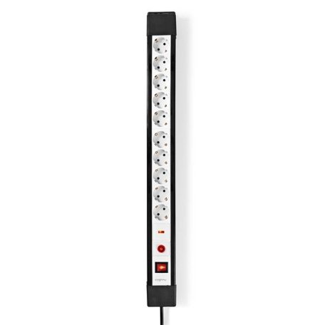 Nedis 10 aljzatos elosztó túlfeszűltségvédelemmel, H05VV-F 3G1.5mm2 , 3680 W, 16A, hossz 3m, ESC103SPF1PRO