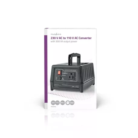 Nedis POCO102 tápegység, feszültség átalakító, konverter 230 V AC - 110V AC 300W, USA
