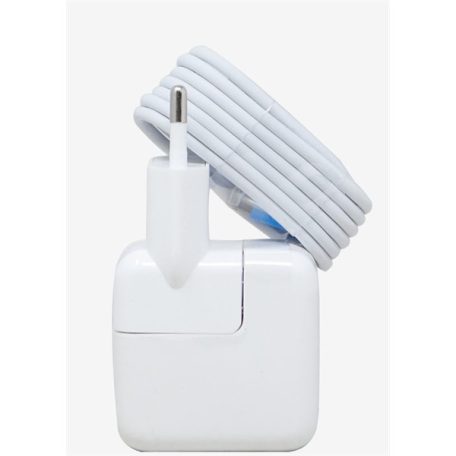 BLACKBIRD Hálózati Adapter 12W USB-A Kivitel + USB-C male to USB-A Töltő kábel 1m, Fehér (Ipad-hez)