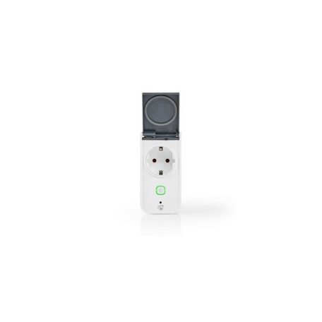 Nedis okos konnektor WIFIPO120FWT, Wi-Fi | IP44 | Teljesítménymérő | 3680 W | Dugó földelt érintkezővel