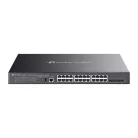 TP-LINK Switch 8x1000Mbps(8xPOE++) + 16x1000Mbps(16xPOE+) + 4x10Gbps SFP+ + 1xkonzol port, Menedzselhető, SG5428XMPP