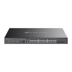   TP-LINK Switch 8x1000Mbps(8xPOE++) + 16x1000Mbps(16xPOE+) + 4x10Gbps SFP+ + 1xkonzol port, Menedzselhető, SG5428XMPP
