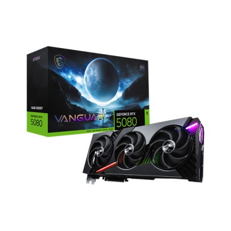 MSI Videokártya PCI-Ex16x nVIDIA RTX 5080 VANGUARD SOC 16GB DDR7