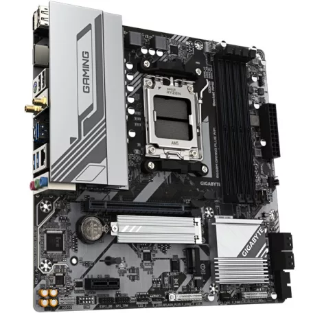 GIGABYTE Alaplap AM5 B650M GAMING PLUS WIFI AMD B650, ATX
