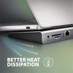   AXAGON HMC-4KX3,  TRIPLE 4K DISPL (Többportos USB-C/. DisplayPort/2x  HDMI 4K/60Hz.)