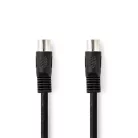 Nedis CAGL20000BK10 DIN audio kábel, DIN 5 tűs dugó, Nikkelezett, 1m