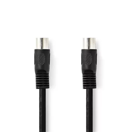 Nedis CAGL20000BK10 DIN audio kábel, DIN 5 tűs dugó, Nikkelezett, 1m