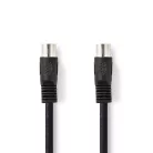 Nedis CAGL20000BK30 DIN audio kábel, DIN 5 tűs dugó, Nikkelezett, 3 m