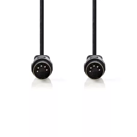 Nedis CAGL20000BK30 DIN audio kábel, DIN 5 tűs dugó, Nikkelezett, 3 m