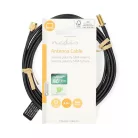 Nedis CSGL02210BK30 SMA kábel, RP SMA férfi, RP SMA női, Aranyozott, 50 Ohm, Egyetlen árnyékolt, 3,00 m, kerek