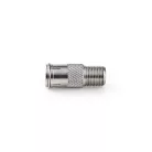 Nedis CSGP41956ME műholdas és antenna adapter, 10 db, F Férfi Gyors, F Nő,  Nikkelezett, 75 Ohm,  Egyenes, Fém, Ezüs