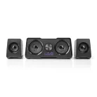 Nedis GSPR21022BK gamer hangszóró készlet, csatornák: 2.2, USB tápellátás, 3,5 mm jack, 48 W, LED, hangerőszabályozó