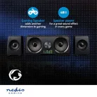 Nedis GSPR21022BK gamer hangszóró készlet, csatornák: 2.2, USB tápellátás, 3,5 mm jack, 48 W, LED, hangerőszabályozó