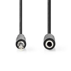   Nedis CAGB22050BK100 sztereo audio kábel, 3,5 mm jack dugó - 3,5 mm jack aljzat, 10 m