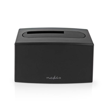 Nedis HDDUSB3210BK HDD / SSD dokkoló, USB 3.2 Gen1, USB Type-A, 2 fiókos,  2,5 / 3,5", USB 3.2 Gen1