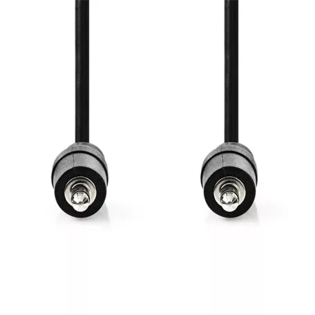 Nedis CAGL22000BK05 audio kábel, 3.5 mm sztereo jack dugó - 3.5 mm sztereo jack dugó, 0.50 m