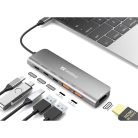 SANDBERG USB-C Dokkoló HDMI + 2xUSB-A + 2xUSB-C + PD100W