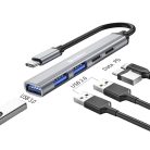 SANDBERG Hub és elosztó, USB-C to 3xUSB-A+2xUSB-C SAVER