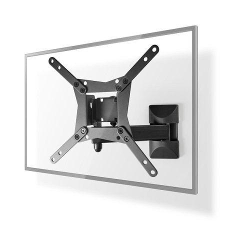 Nedis TVWM31BK 10 - 32 "  LCD TV / monitor fali tartó konzol, dönthető, forgatható, Min. faltáv: 68 Max. faltáv:370
