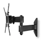 Nedis TVWM31BK 10 - 32 "  LCD TV / monitor fali tartó konzol, dönthető, forgatható, faltáv: 68 -370mm, 30kg